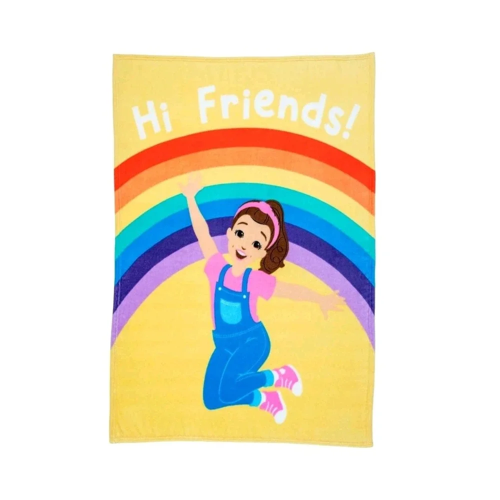 Ms Rachel Hi Friends Throw Blanket 46 x 60 Rainbow Character Kids Child Youtube